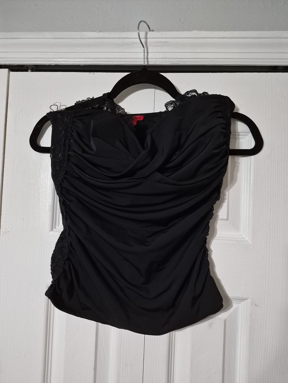 Y2K Glam SPANX Ruched Corset Top